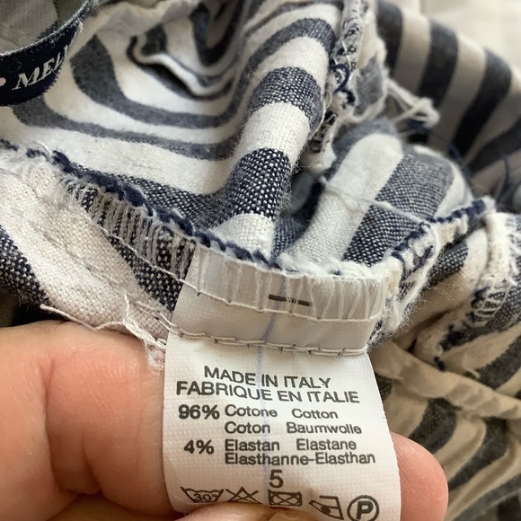 Brandy Melville Striped Cotton Stretch Crop Pants 24”x25” - Picture 8 of 11